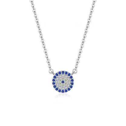 Silver Evil Eye Necklace