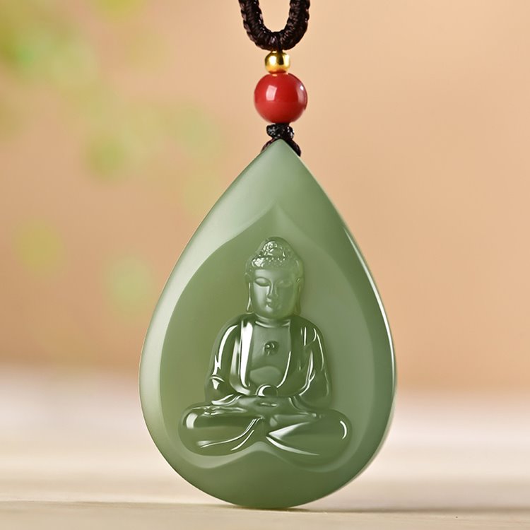 Small Jade Buddha Pendant