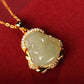 Small Light Green Buddha Necklace