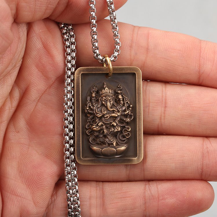 Brass Ganesha Charm