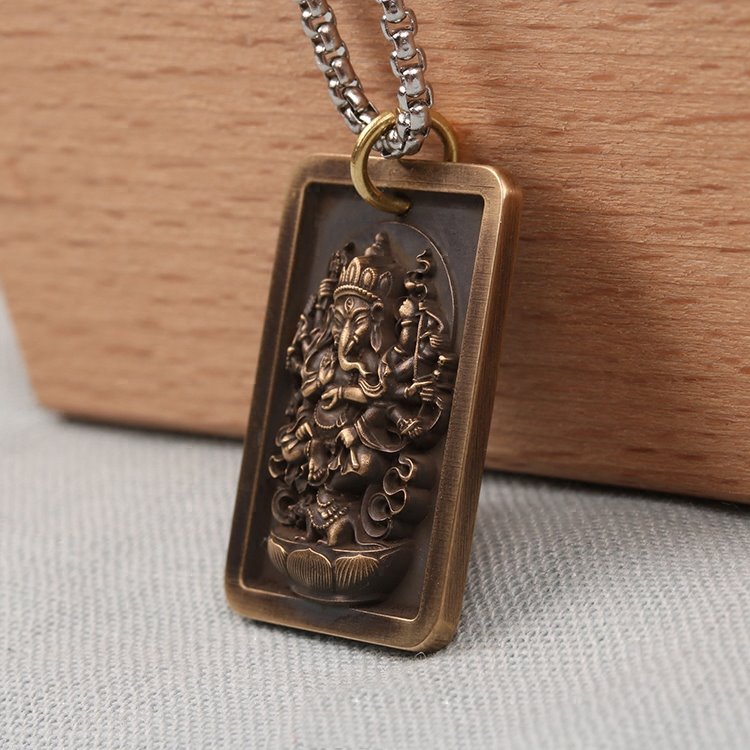 Brass Ganesha Charm