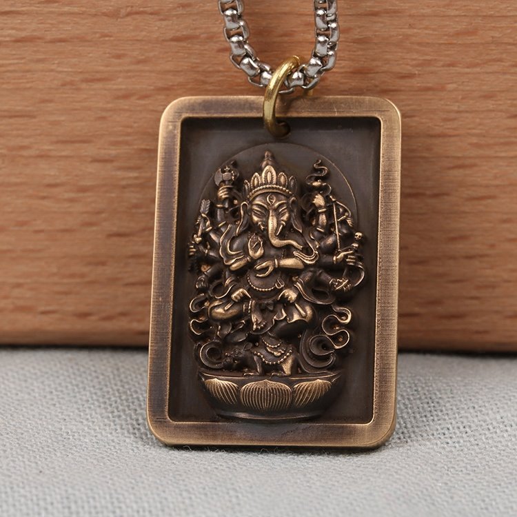 Brass Ganesha Charm