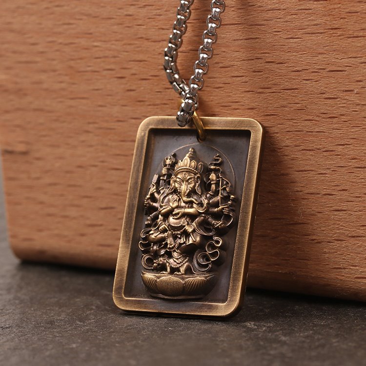 Brass Ganesha Charm