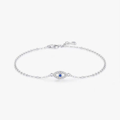 Sterling Silver Evil Eye Bracelet