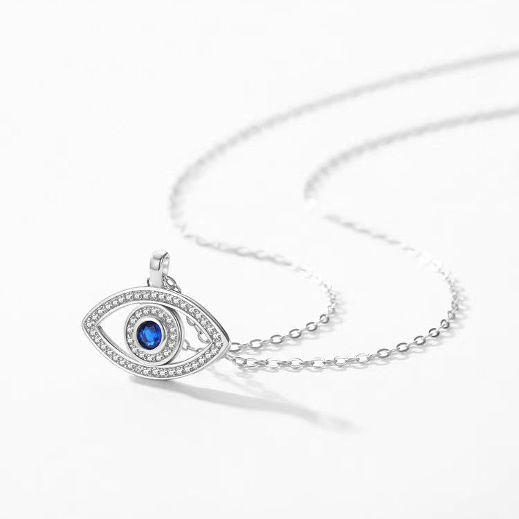 Sterling Silver Evil Eye Necklace