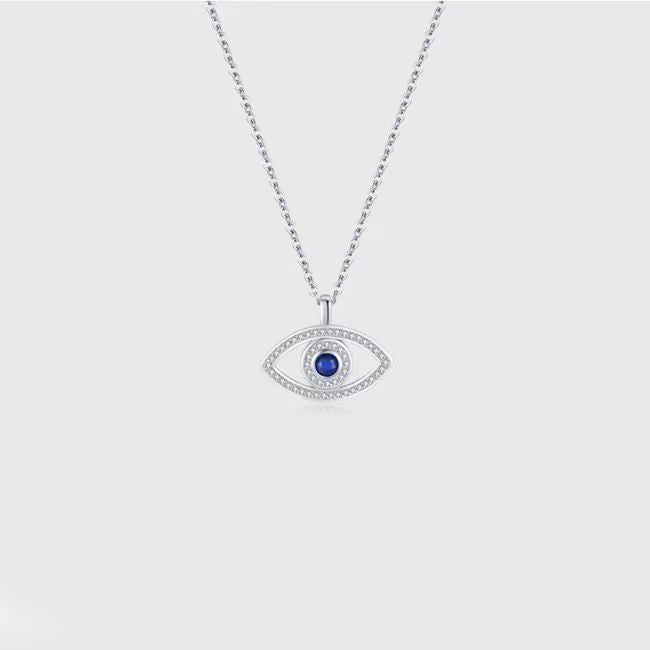 Sterling Silver Evil Eye Necklace