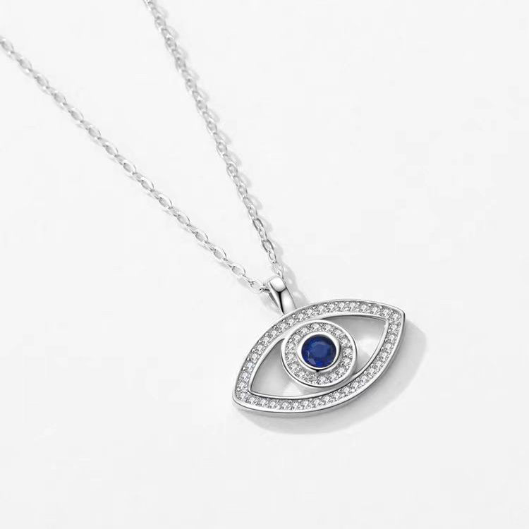 Sterling Silver Evil Eye Necklace