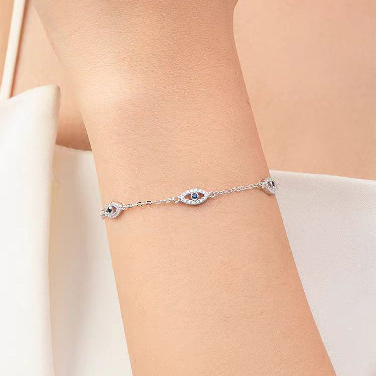 Sterling Silver Eye Bracelet