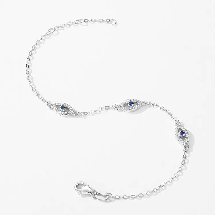 Sterling Silver Eye Bracelet