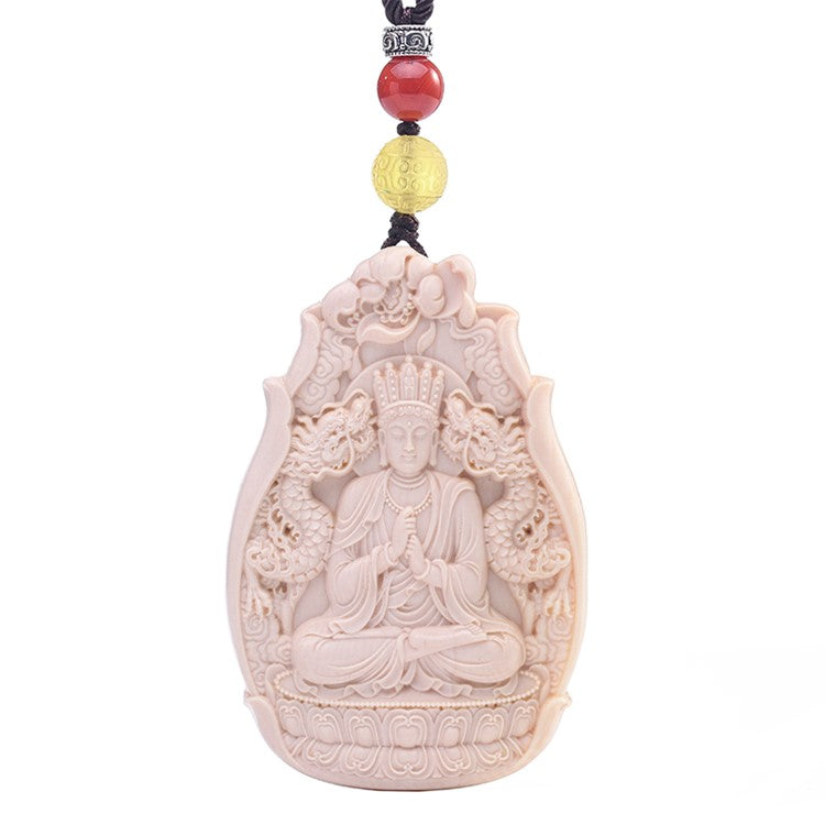 Supreme Buddha Ivory Vairocana Pendant