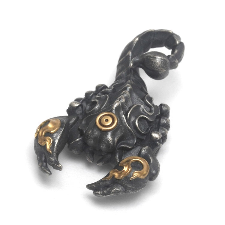 Black Scorpion Guru Dorje Drolo 10k Gold Pendant