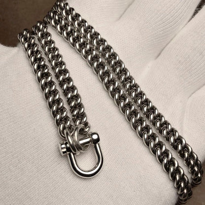 Thick Curb Chain Necklace Connector Link Clasp