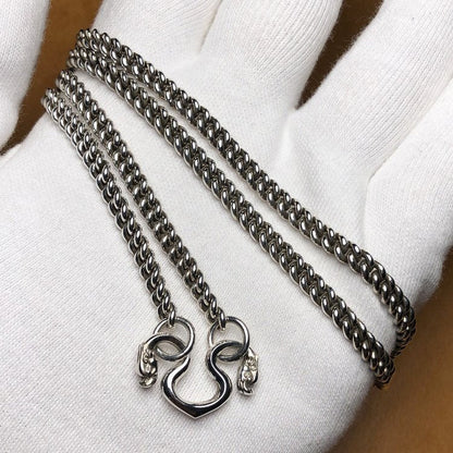 Thick Curb Chain Necklace Dharma M-Hook Clasp