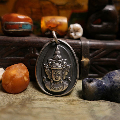 Three Face Kwan Yin Amulet