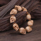 Tibetan Deer Antler Big Skull Mala Bracelet 9 Beads