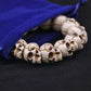 Tibetan Deer Antler Impermanence Skull Mala Bracelet