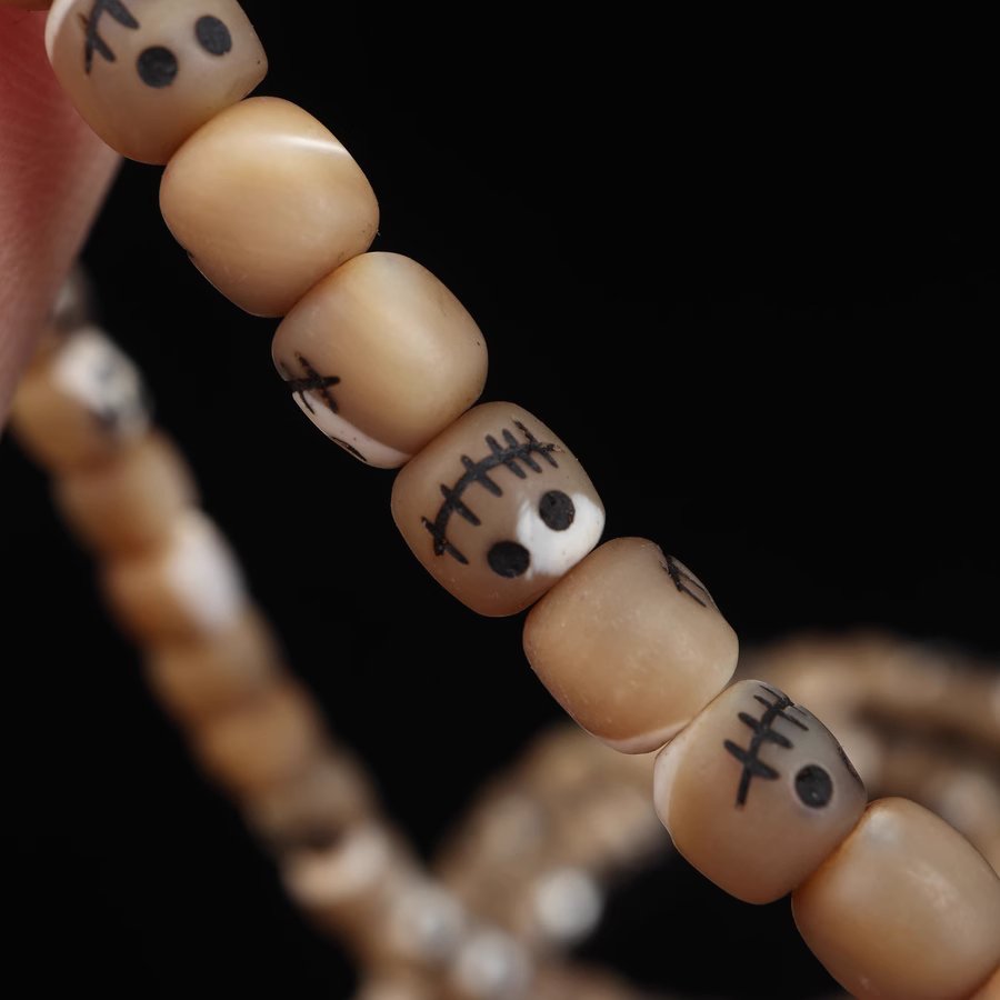 Tibetan Fish Bone Skull Beads