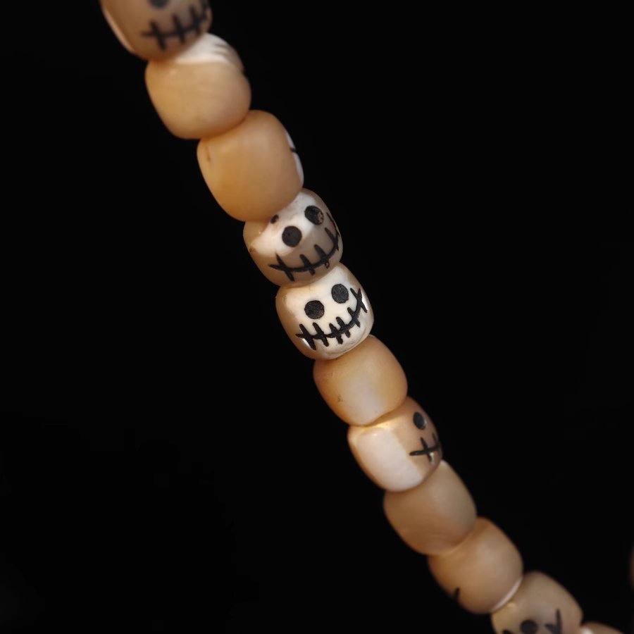 Tibetan Fish Bone Skull Beads