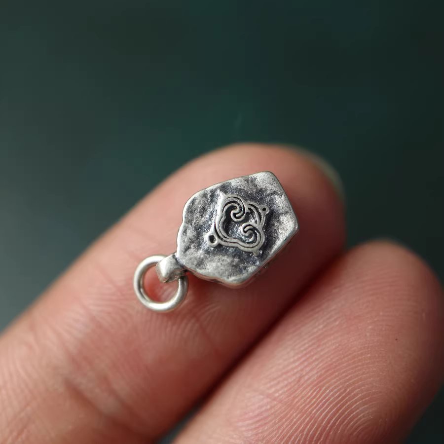 Old Tibetan Silver Ganesha Pendant