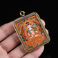 Tibetan Hand-Painted Akasagarbha Thangka Pendant