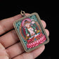 Tibetan Hand-Painted Mahasthamaprapta Thangka Pendant