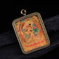 Tibetan Hand-Painted Manjushri Thangka Pendant