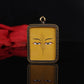 Tibetan Hand-Painted Yellow Buddha's Eyes Thangka Pendant