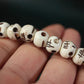 Tibetan Impermanence Yak Bone Skull Mala Necklace