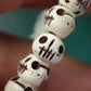 Tibetan Impermanence Yak Bone Skull Mala Necklace