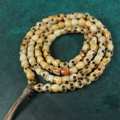 Tibetan Impermanence Yak Bone Skull Prayer Beads