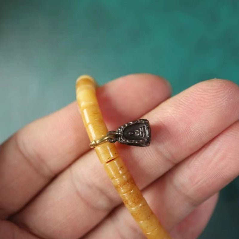 Vintage Tibetan Iron Mala Pendant