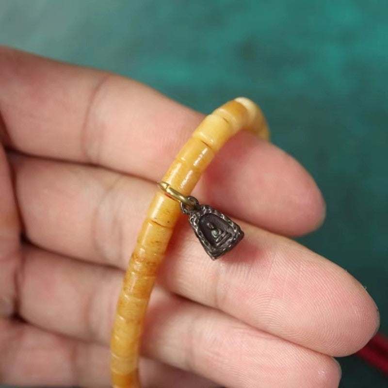 Vintage Tibetan Iron Mala Pendant