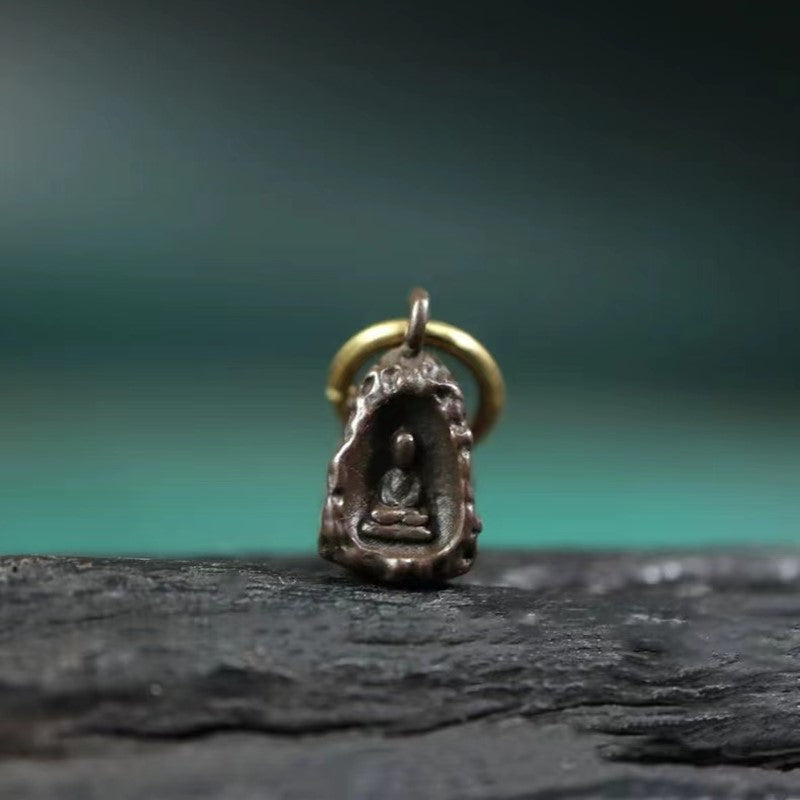 Vintage Tibetan Iron Mala Pendant