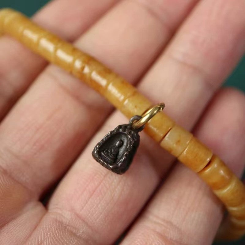 Vintage Tibetan Iron Mala Pendant