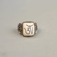 Vintage Tibetan Mammoth Ivory Aum Ring
