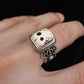 Old Tibetan Mammoth Ivory Skull Ring