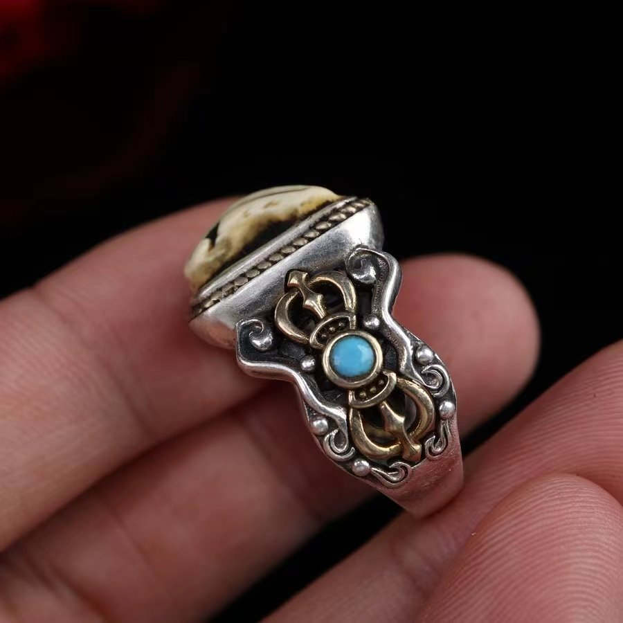 Tibetan Mammoth Tusk Ivory Ring