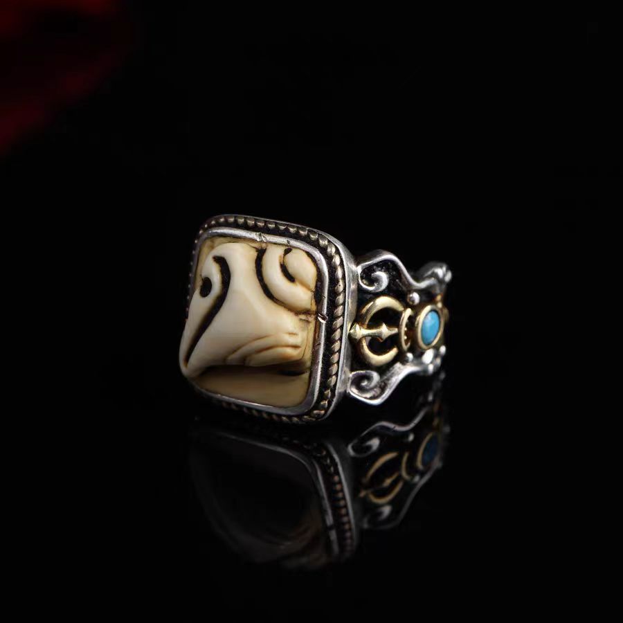 Tibetan Mammoth Tusk Ivory Ring