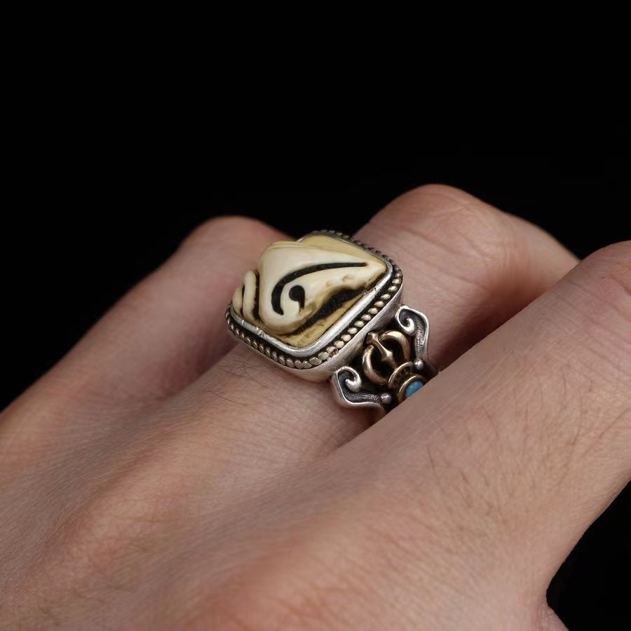 Tibetan Mammoth Tusk Ivory Ring