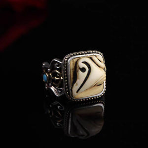 Antique Tibetan Mammoth Tusk Ivory Ring