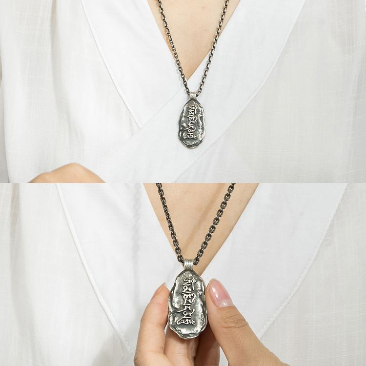 Tibetan Mani Stone Pendant