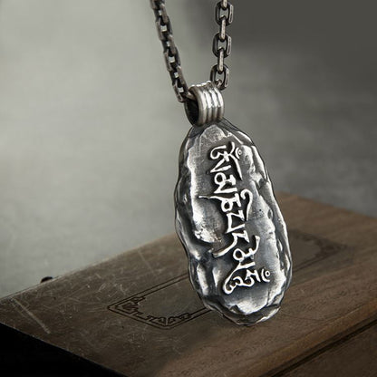 Tibetan Mani Stone Pendant