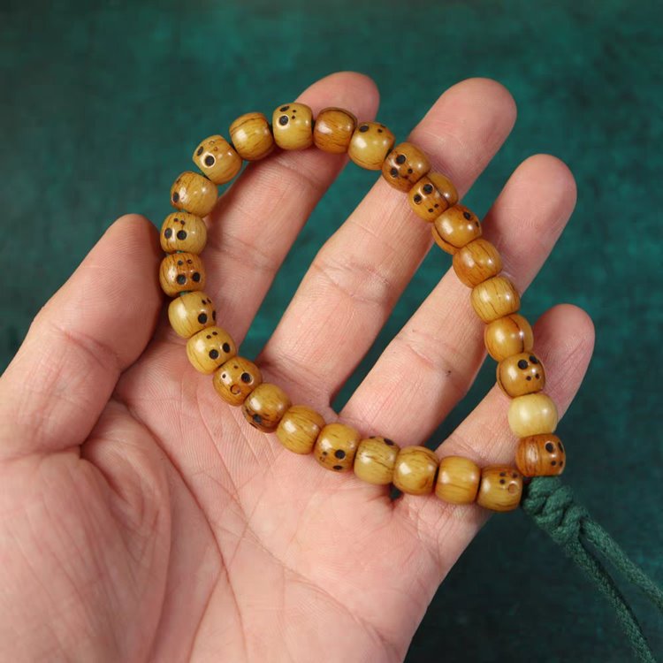 Tibetan Old Yak Bone Skull Wrist Mala