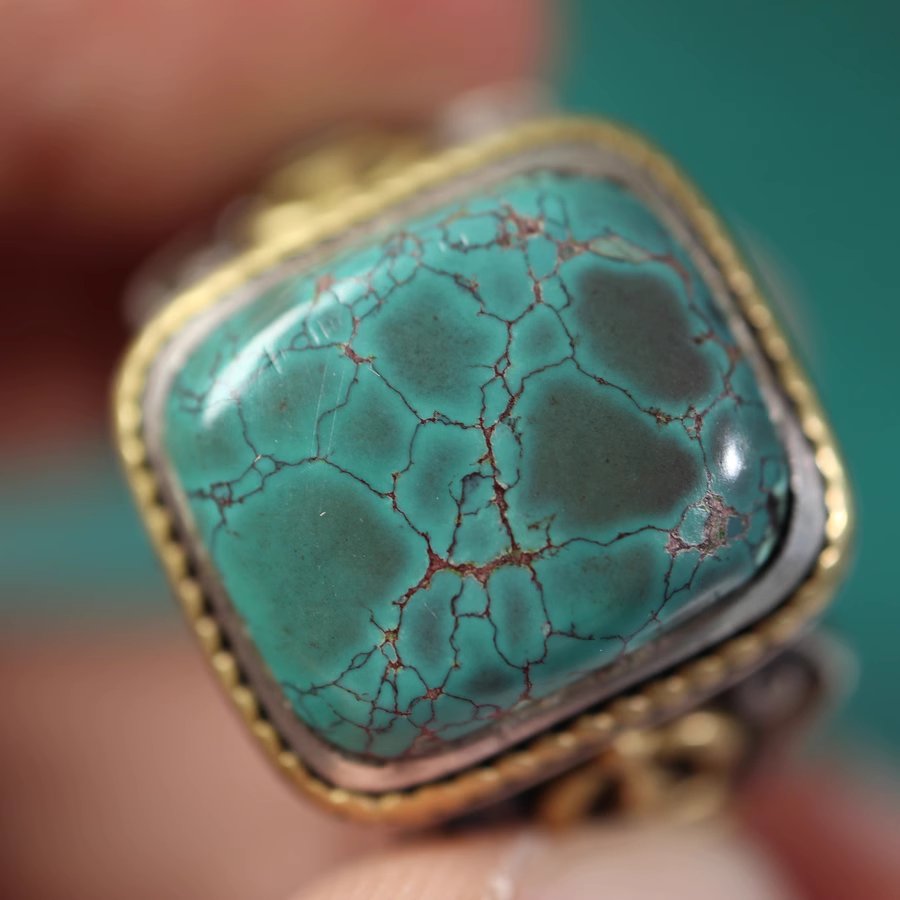 Vintage Tibetan Turquoise Ring