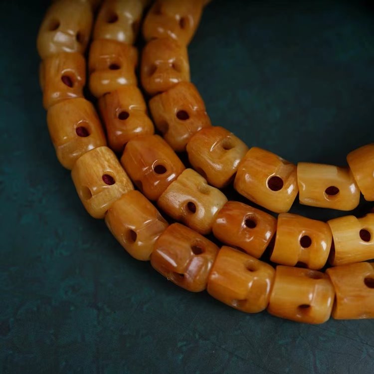 Tibetan Yak Bone Skull Beads