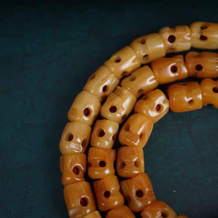 Tibetan Yak Bone Skull Beads