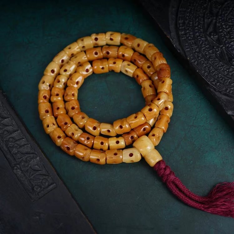 Tibetan Yak Bone Skull Beads