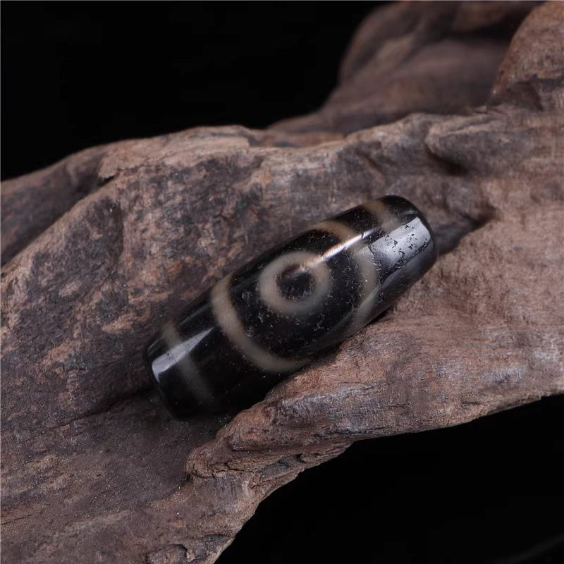 True Nature of Mind Talisman 2 Eye Dzi Bead