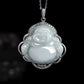 White Jade Buddha Necklace