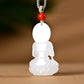 White Jade Kwan Yin Pendant